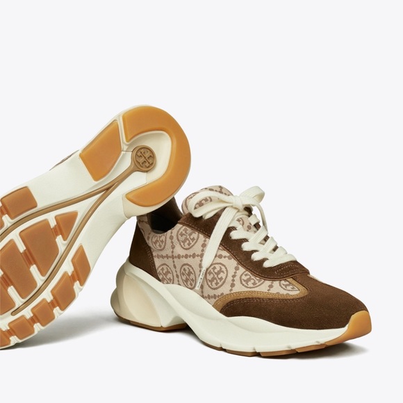 Tory Burch T Monogram Good Luck Trainer Hazel - Picture 11 of 12